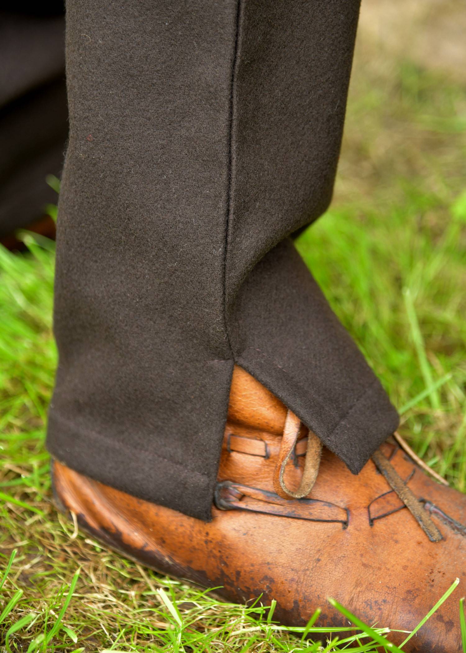 Viking broek "Floki" in 100% wol, in bruin