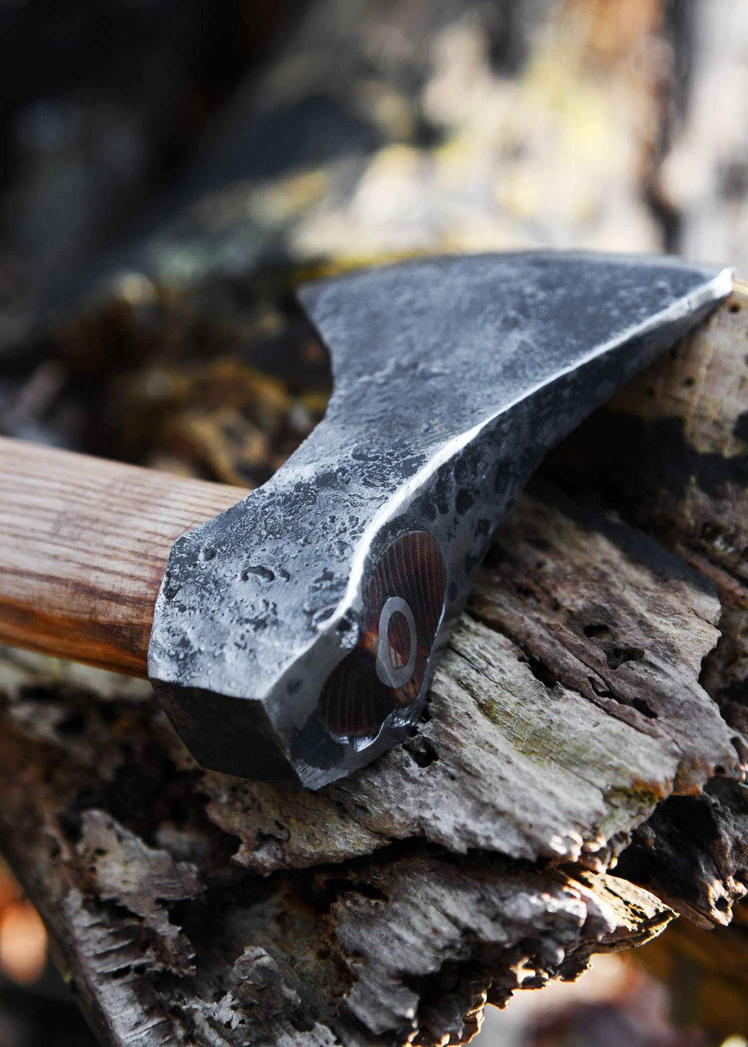 Vikingbijl van staal, handgesmeed, type G
