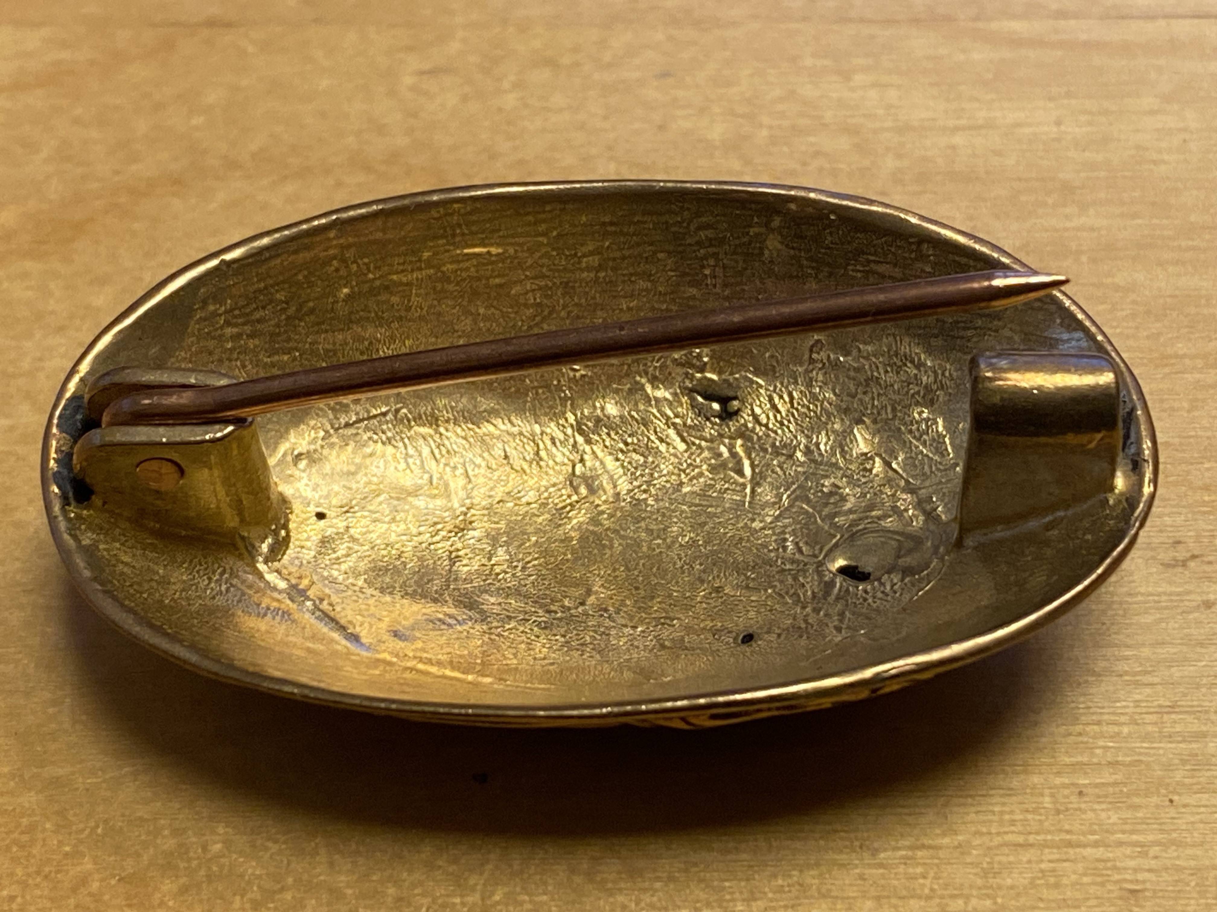 Viking ovaal Fibula in brons (UITVERKOOP)