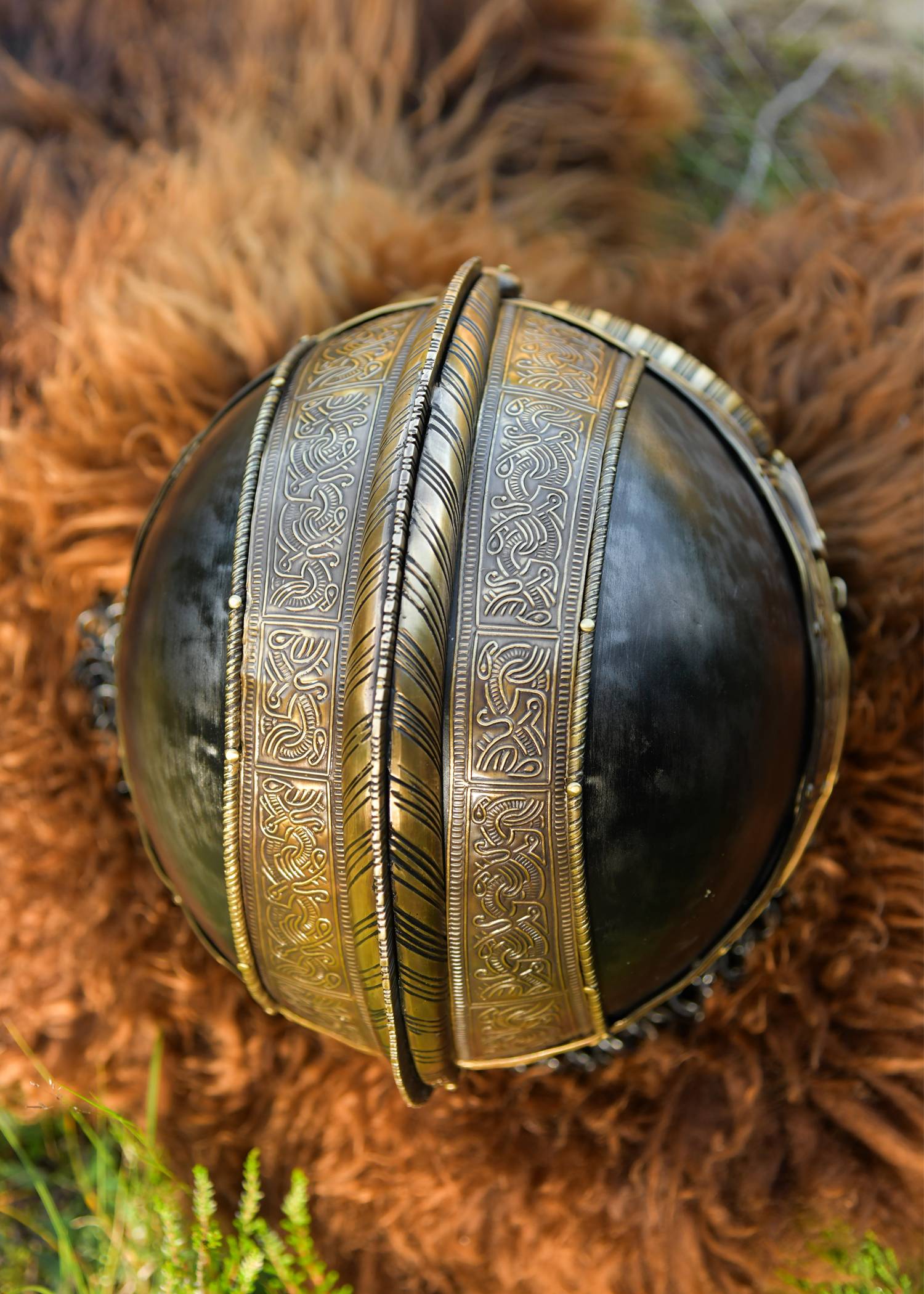 Valsgärde-vikinghelm – een rijkelijk versierde replica