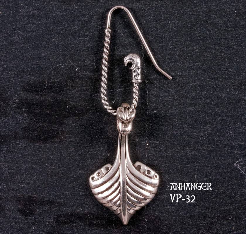 Wikinger Ohrhaken 925er Silber