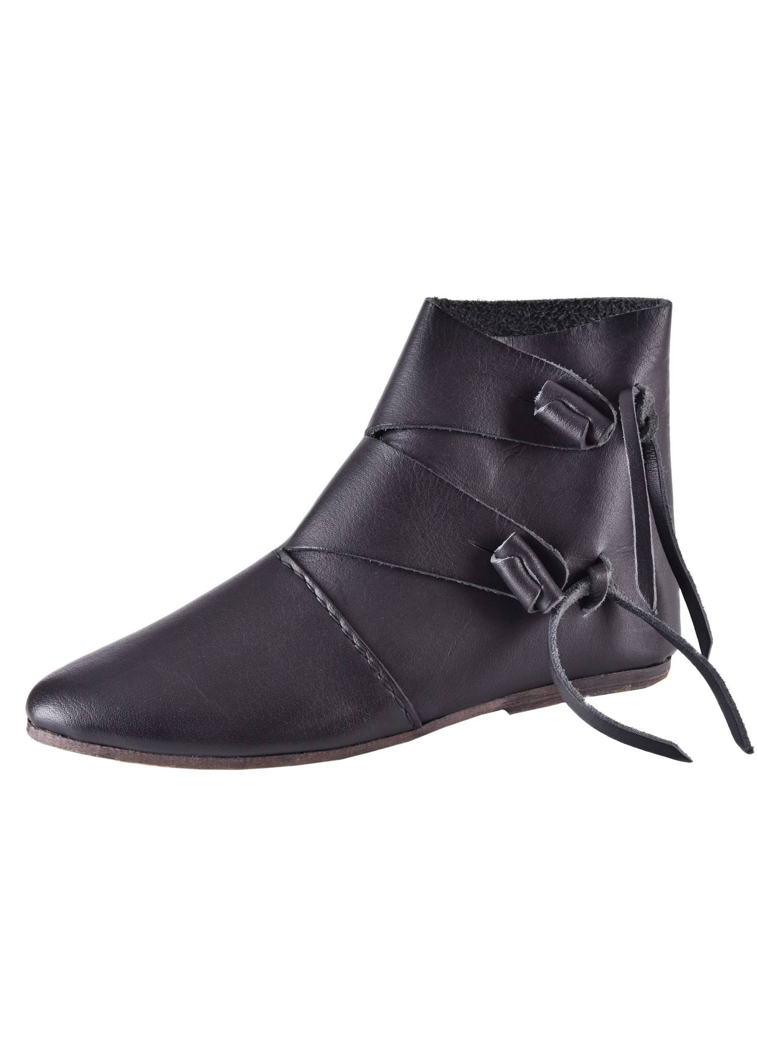 Vroegmiddeleeuwse Vikingschoenen Jorvik, zwart