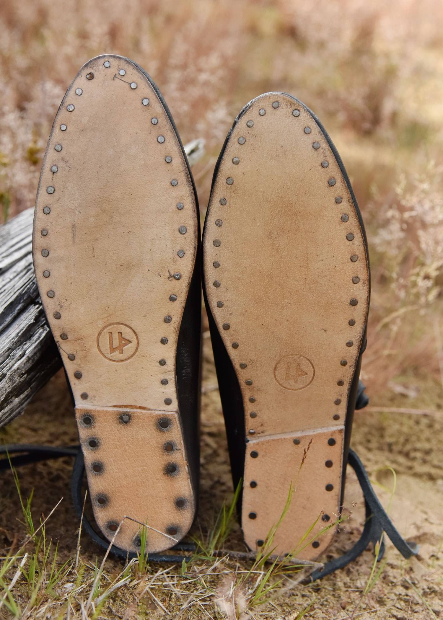 Vroegmiddeleeuwse Vikingschoenen Jorvik, zwart
