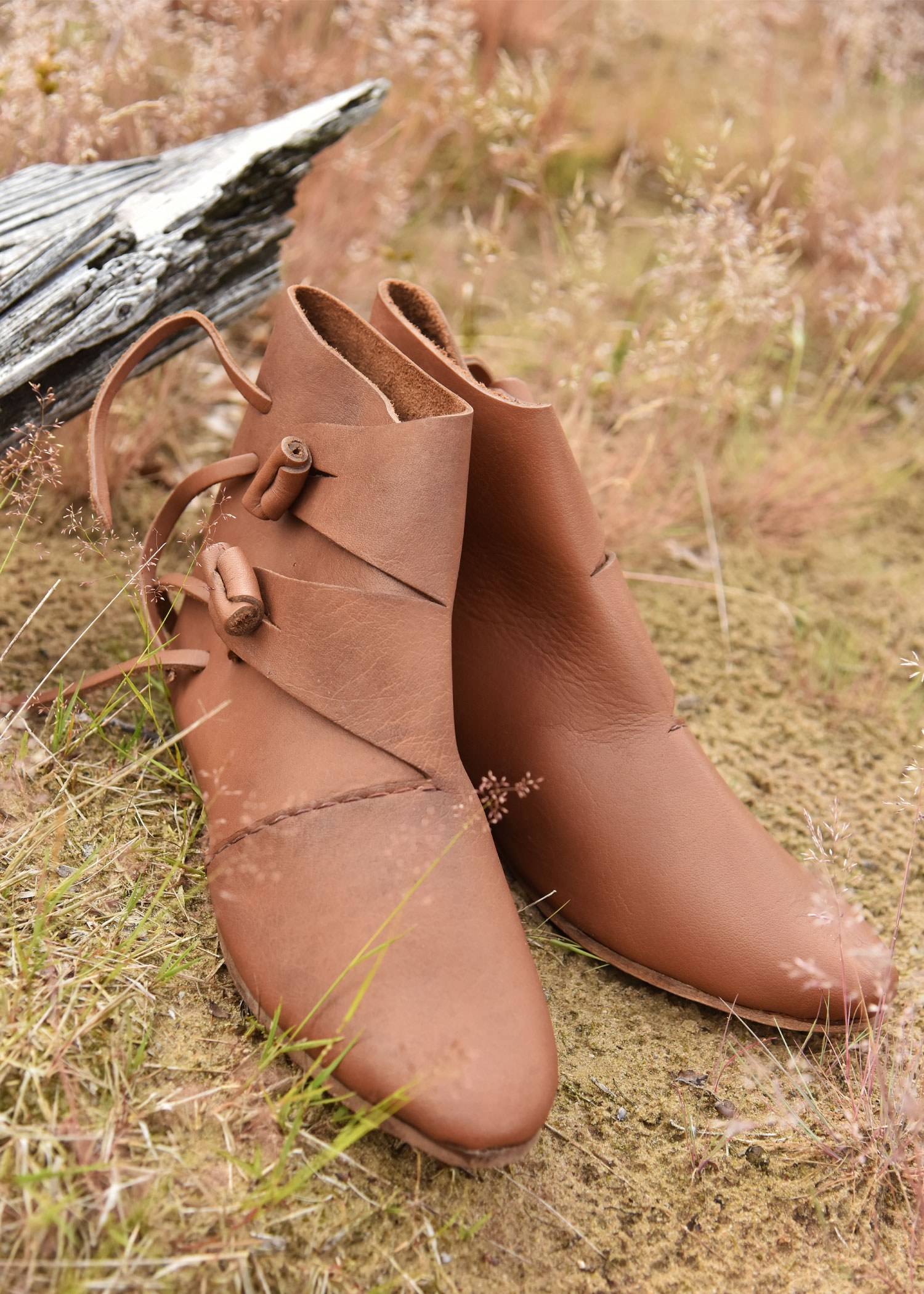 ​Frühmittelalterliche Wikingerschuhe Jorvik, braun
