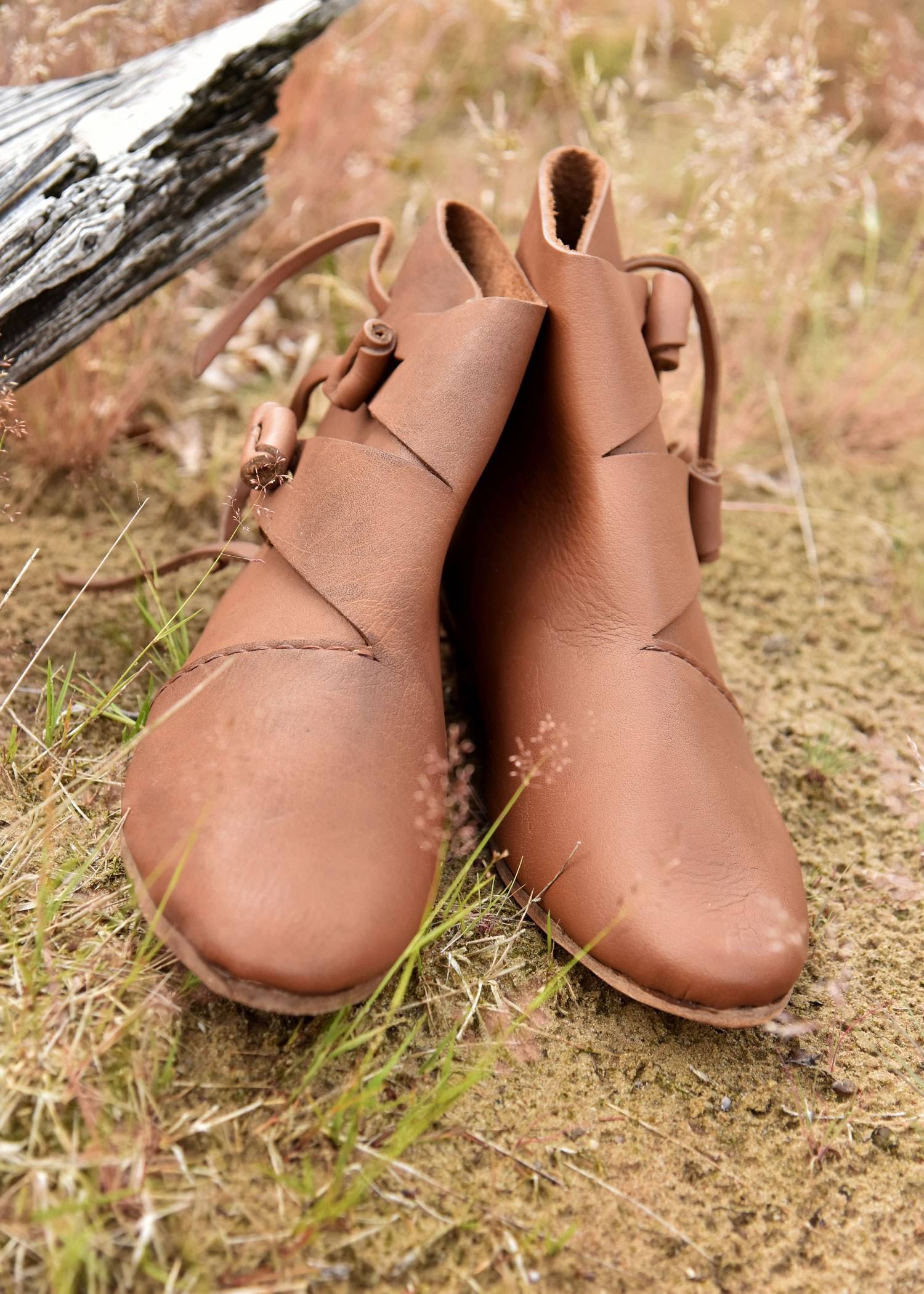 ​Frühmittelalterliche Wikingerschuhe Jorvik, braun