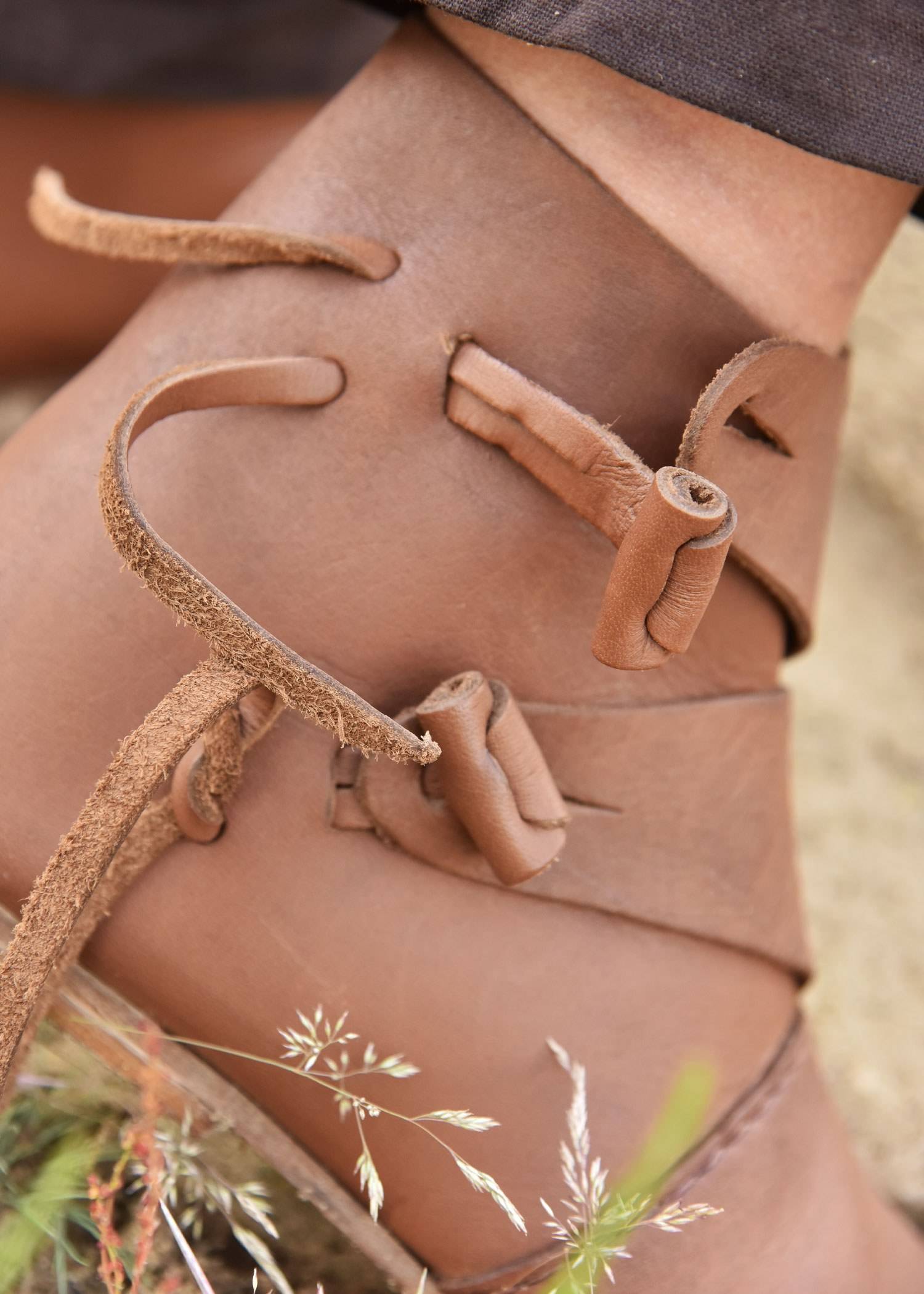 ​Frühmittelalterliche Wikingerschuhe Jorvik, braun