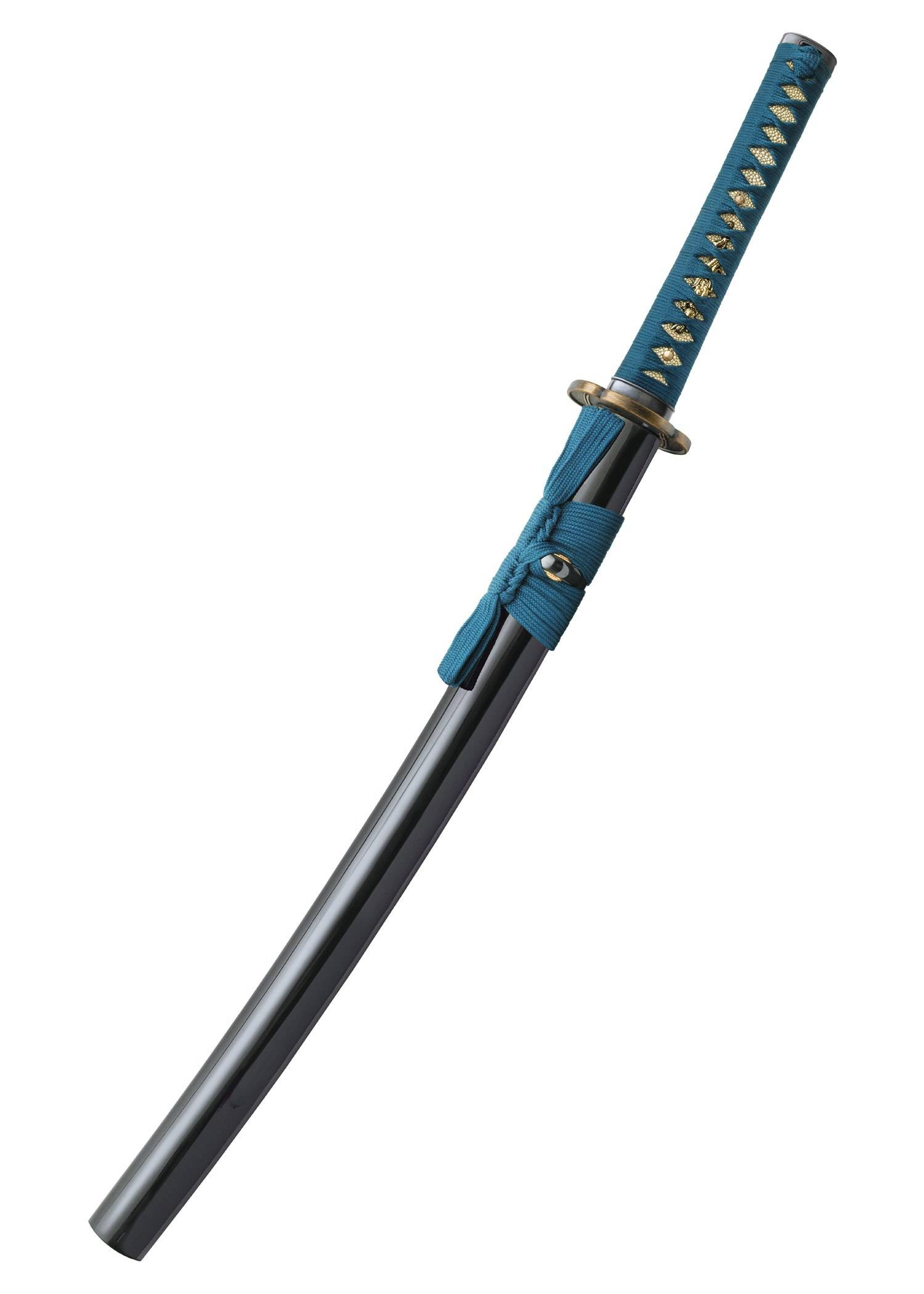 Cold-Steel Shikoto Hammer-Forged Longquan Master Teal Wakizashi