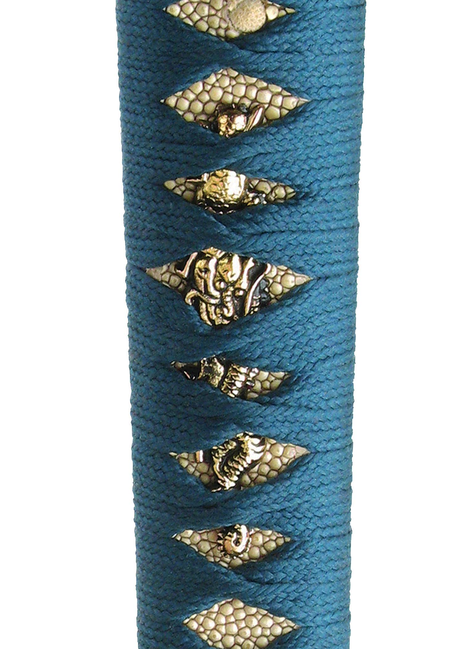 Cold-Steel Shikoto Hammer-Forged Longquan Master Teal Wakizashi