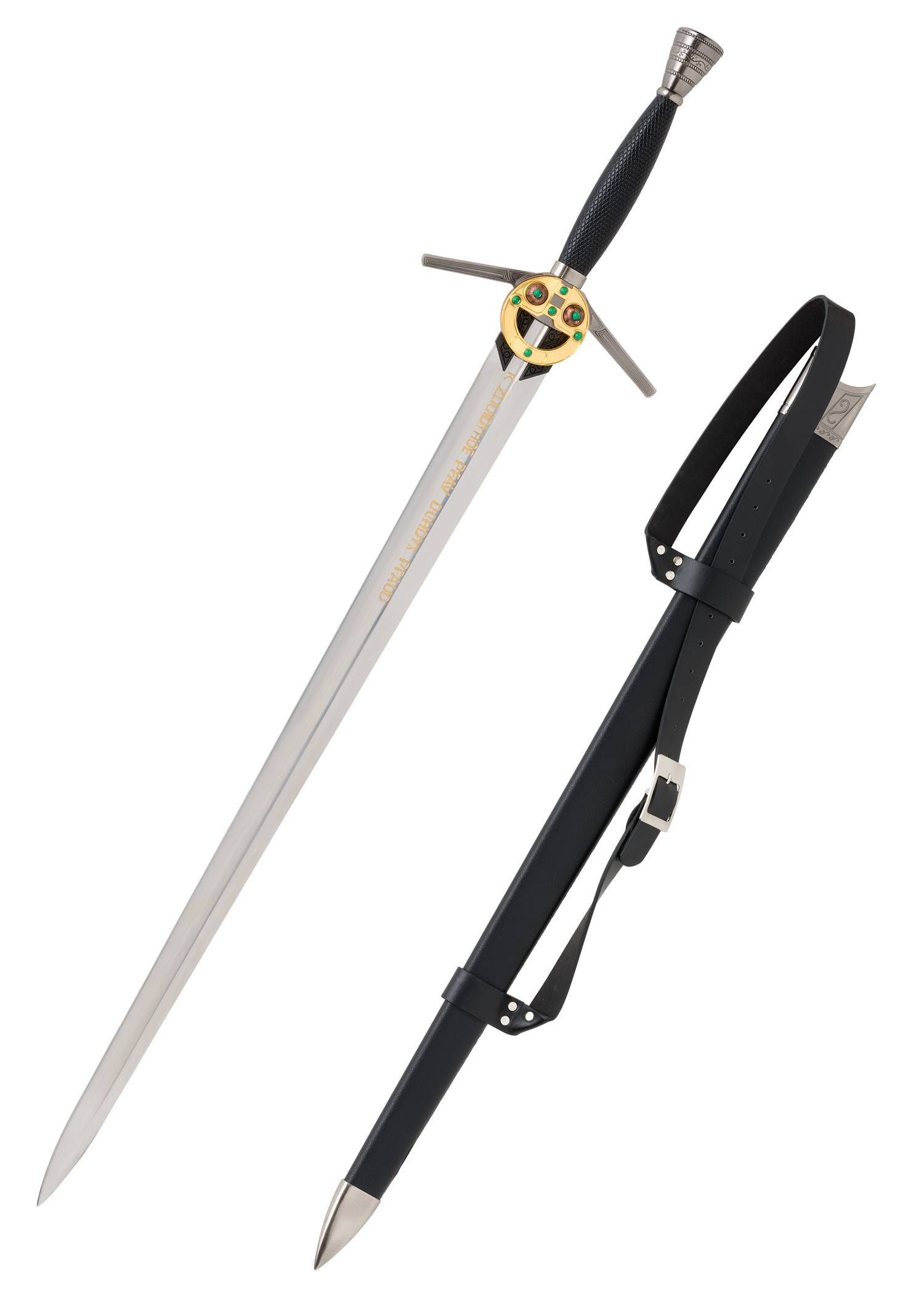 Tweehandszwaard uit de film "The Witcher", stomp lemmet